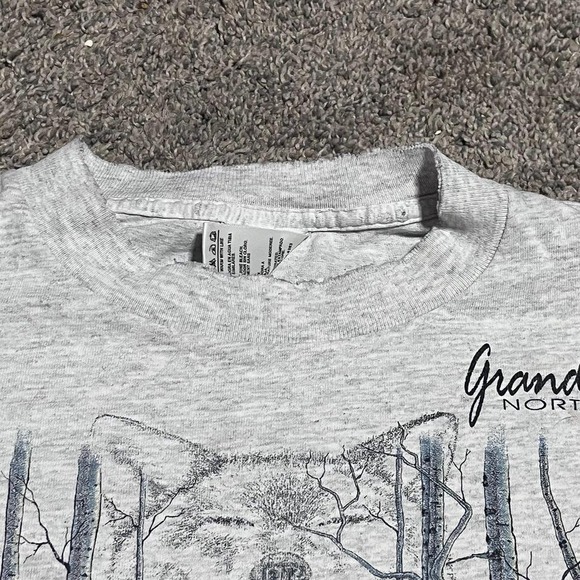 Vintage Grand Canyon North Rim Graphic Wolf Tee Wildlife Nature T-Shirt Medium - Picture 5 of 7